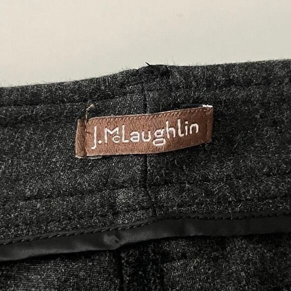 J. McLaughlin Ponte Knit Pants Crop Ankle Skinny Stretch Charcoal Gray Size 0/26 - Picture 5 of 9